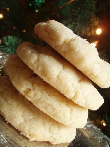 easy Christmas desserts: angel face sugar cookies