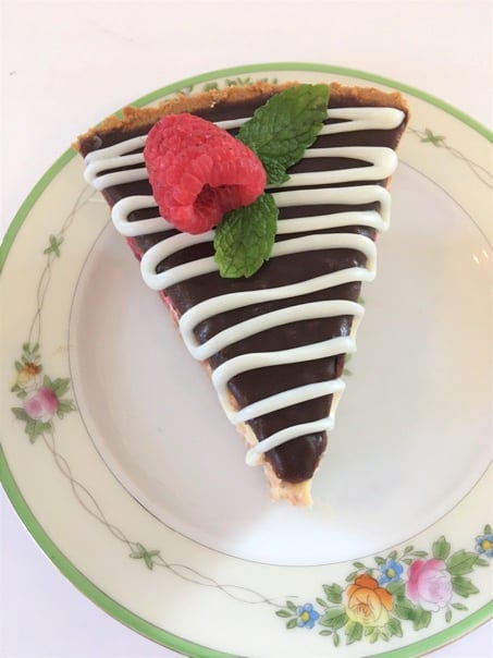 Chocolate Raspberry Cheesecake Pie