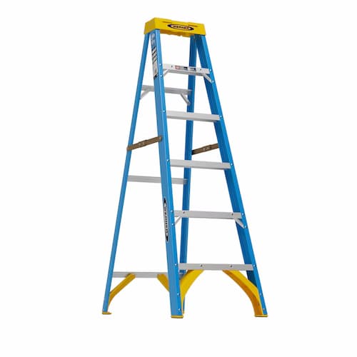 Werner FS100 6-ft Fiberglass Type 1- 250-lb Load Capacity Step Ladder